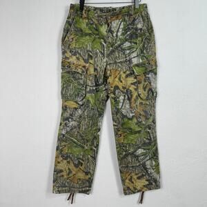 REDHEAD‎ Silent Hide Mossy Oak Camo Cargo Hunting Pants Mens Large Outdoor Green